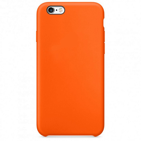Чехол - накладка для iPhone 6 Plus/6S Plus, Silicon Case, оранжевый