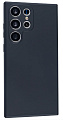 Чехол силиконовый для Samsung Galaxy S23 Ultra, с микрофиброй внутри, с защитой камеры, X-CASE, черный
