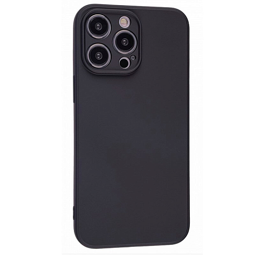 Чехол силиконовый для iPhone 14 Pro (6.1), good quality, c защитой камеры, X-CASE, черный