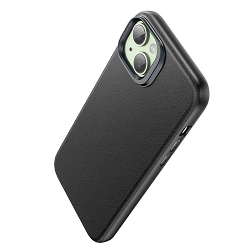 Чехол для iPhone 15, TPU+PU, Магнитный (MagSafe), AS8, HOCO, черный