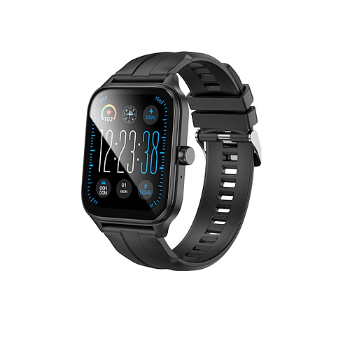 Умные часы Y27 спортивные Smart watch Hoco с поддержкой звонков, черные