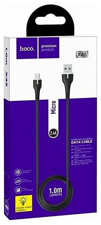 USB Кабель Micro, HOCO, X45, черный