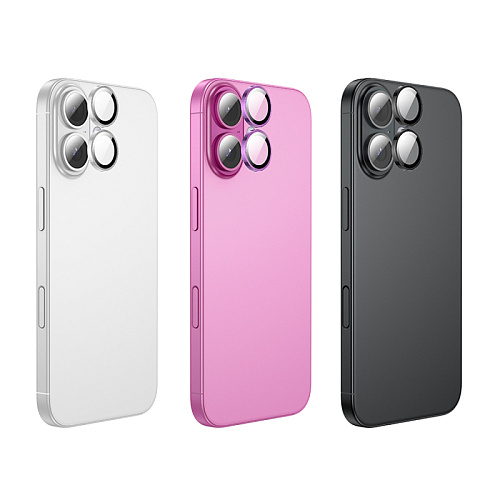 Защитное стекло для iPhone 16/16 Plus, V12 Plus, HOCO, на заднюю камеру, серебро