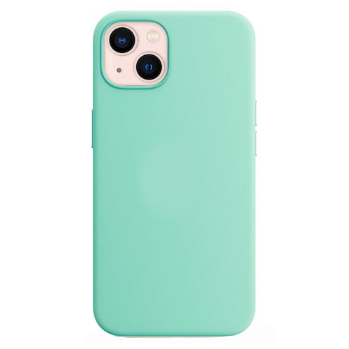 Чехол - накладка для iPhone 13, Silicon Case, без лого, бирюзовый