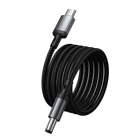 Кабель USB-C на круглое отверстие 5.5 * 2.5/5.5 * 2.1, 12V, X129, HOCO, заряжать настольные лампы, бритвы и т.д., черный