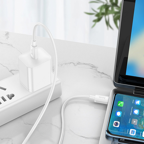 Кабель Type-C на Type-C, HOCO, X96, 1м, 100W, белый