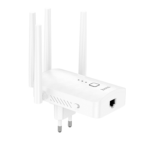 Репитер WiFi4, HI35, HOCO, белый