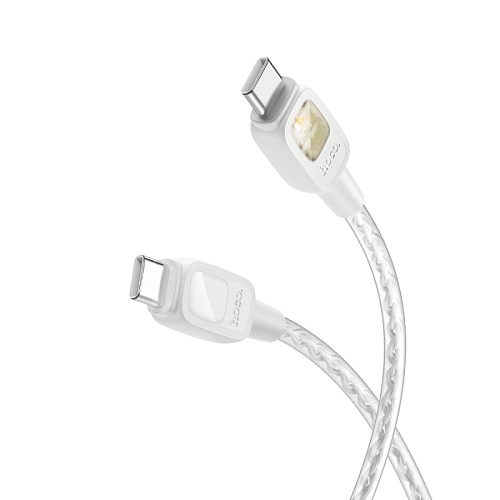 Кабель Type-C на Type-C, HOCO, U124, 1.2м, 60W, серый