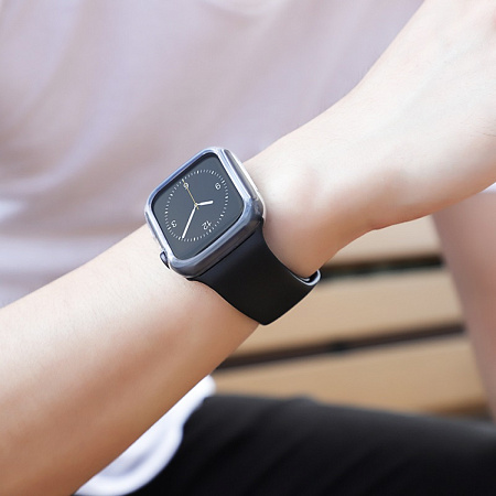 Чехол силиконовый c ремешком для Apple Watch 38/40 (Apple Watch Series 1/2/3/4), WB09, HOCO