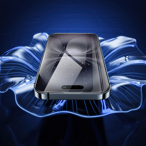 Защитное стекло для iPhone 15/16, A777, HOCO, HD, рамка черная