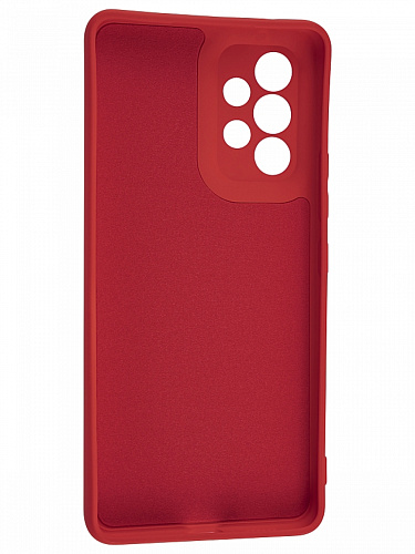 Чехол силиконовый для Samsung Galaxy A53 (5G), good quality, с защитой камеры, X-CASE, красный