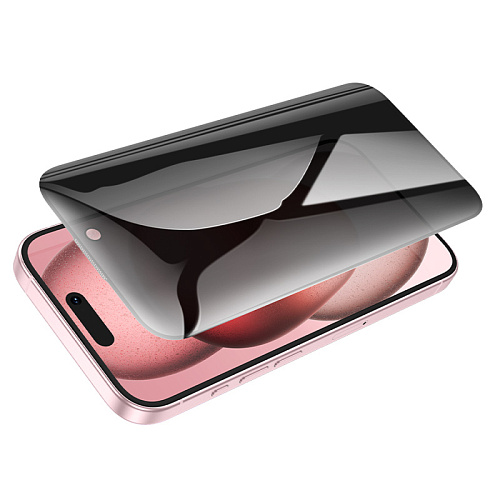 Защитное стекло для iPhone 15/16, A38, HOCO, 360-degree Privacy, черное