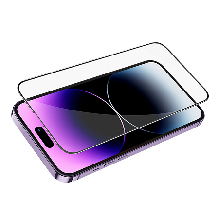    iPhone 14 Pro, G5, HOCO, Full screen silk screen HD tempered glass, 