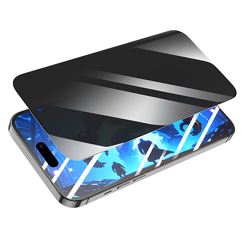 Защитное стекло для iPhone 14 Pro Max, G777 Plus, HOCO, anti-static, антишпион, черное
