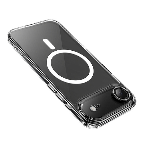 Чехол силиконовый для iPhone 17 Air, Магнитный (MagSafe), HOCO, прозрачный