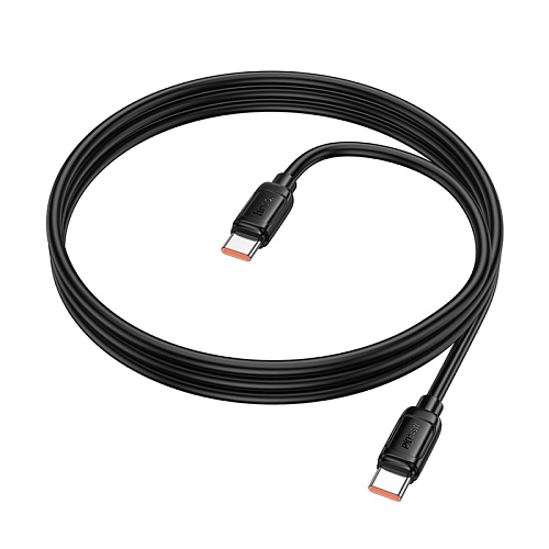 Кабель Type-C на Type-C, HOCO, X115, 1 метр, 240W, цвет черный