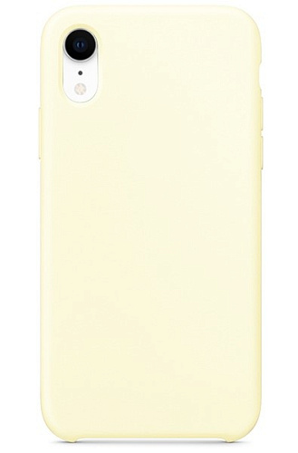 Чехол - накладка для iPhone XR, Silicon Case, бежевый