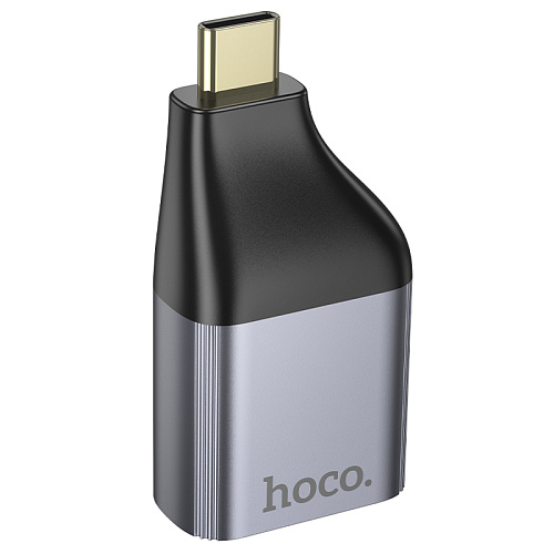 HDMI переходник на Type-C, UA33, HOCO, металлический серый