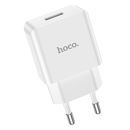 Сетевое зарядное устройство, 1 USB 2.1A (C106A), HOCO, белый
