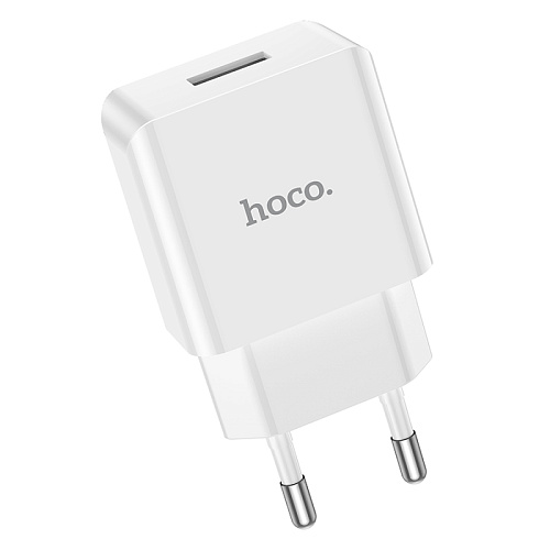 Сетевое зарядное устройство, 1 USB 2.1A (C106A), HOCO, белый