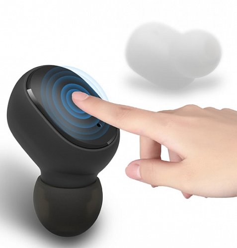 Беспроводные наушники E6S, вакуумные черные