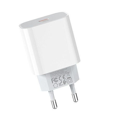 Сетевое зарядное устройство, 1 PD 20W + 1 USB 3.0 QC (C76A Plus), HOCO, белый