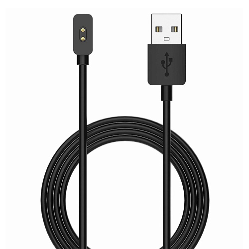 USB кабель для Xiaomi Mi Band 8/Mi Band 9/Redmi Watch 3/Watch 3 Active/Watch 3 lite/Smart Band 2, черный