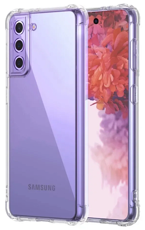 Чехол силиконовый для Samsung Galaxy S21 Plus/S30 Plus, усиленные края, X-CASE, прозрачный