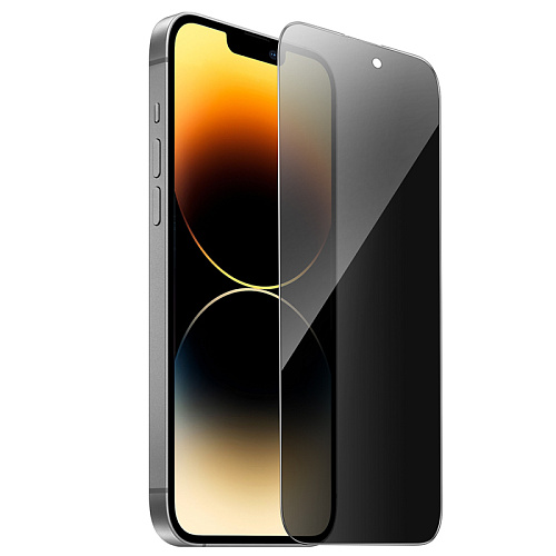 Защитное стекло для iPhone 15/16, A34 Plus, HOCO, Антишпионское стекло, черное