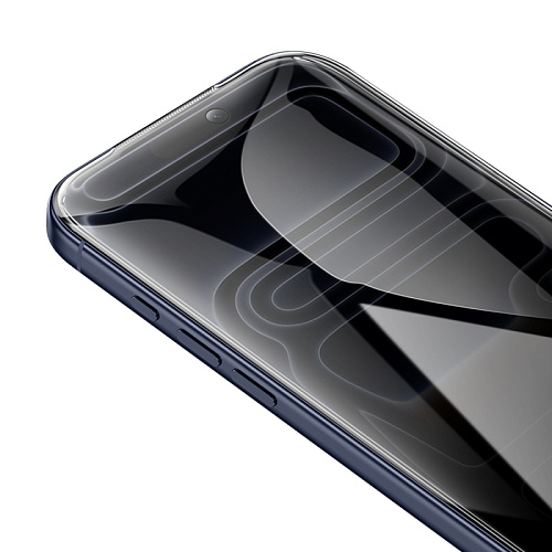 Защитное стекло для iPhone 17 Pro, G777 Plus, HOCO, anti-static, антишпион, черное