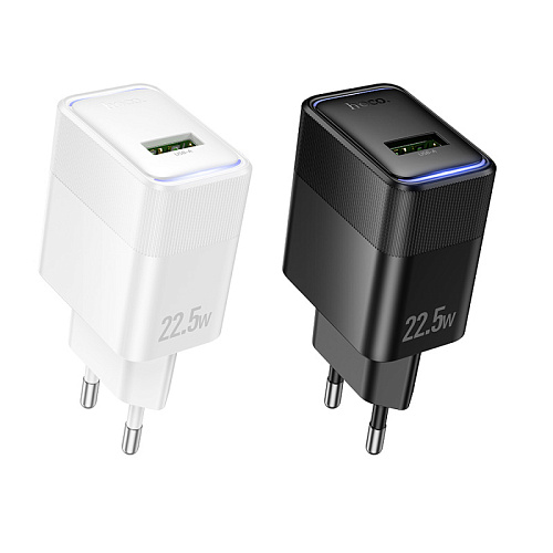 Сетевое зарядное устройство, 1 USB 3.0 QC 22.5W (CS111A), HOCO, белый