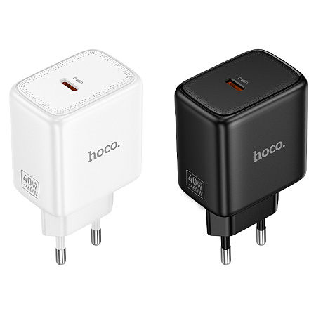 Сетевое зарядное устройство, 1 PD 40W (N83), HOCO, цвет белый