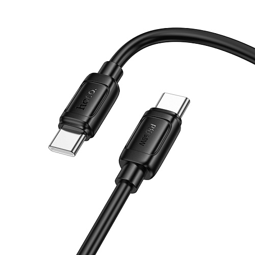 Кабель Type-C на Type-C, HOCO, X115, 1 метр, 60W, цвет черный