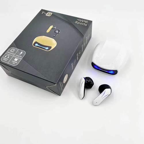 Беспроводные наушники T-33, Game+sports, белые