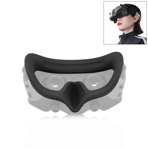 Силиконовый чехол (рамка) для DJI Avata Goggles 2 PULUZ Flying Eye Mask, PULUZ, черный