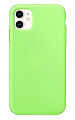 Чехол - накладка для iPhone 11, Silicon Case, без лого, салатовый