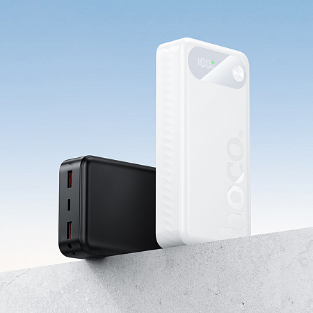 Универсальный Доп. Аккумулятор 20000mAh, J154A, HOCO, выход: 2 USB (22.5), 1 PD (20W), черный
