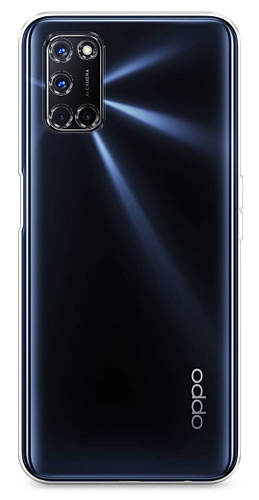 Чехол силиконовый для OPPO A52/A92/A72, X-CASE, прозрачный