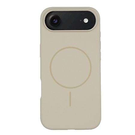 Чехол-накладка для iPhone 17 Air, Silicon Case, магнитный (MagSafe), без лого, X-CASE, бежевый