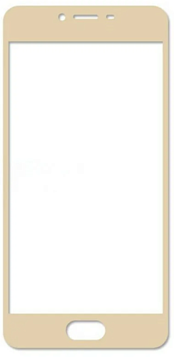 Защитное стекло на Meizu U 20, Silk Screen 2.5D, золотой, X-CASE