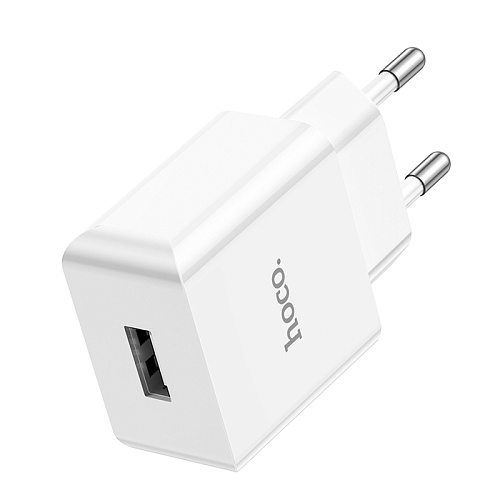 Сетевое зарядное устройство, 1 USB 2.1A (C106A), HOCO, белый