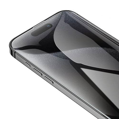 Защитное стекло для iPhone 15 Pro, G777, HOCO, anti-static, черное
