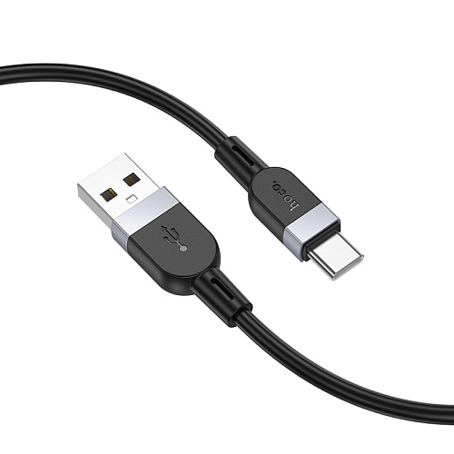 Usb кабель Type-C, HOCO, X109, силиконовый, 2м, черный