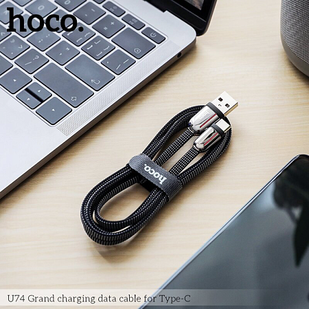 USB Кабель Type-C, HOCO, U74, черный