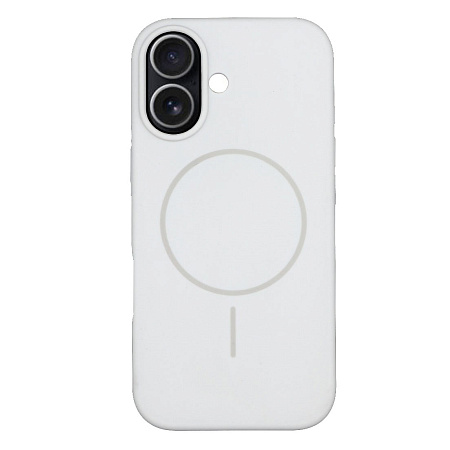 Чехол-накладка для iPhone 17, Silicon Case, магнитный (MagSafe), без лого, X-CASE, белый
