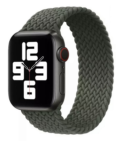 Ремешок на руку для Apple Watch 38/40/41 мм, нейлоновый эластичный №8, хаки