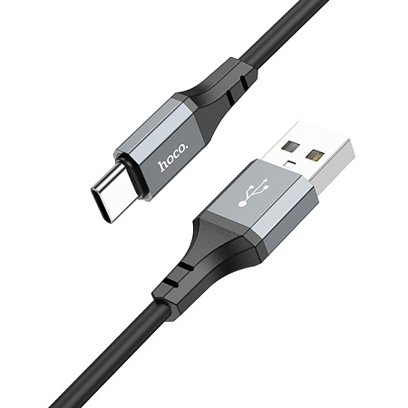 USB Кабель Type-C, HOCO, X86, 1м, силиконовый, черный