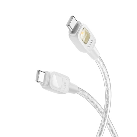 Кабель Type-C на Type-C, HOCO, U124, 1.2м, 60W, серый