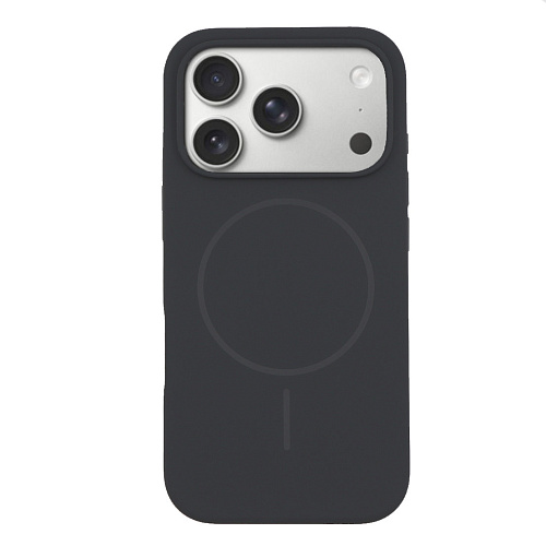 Чехол-накладка для iPhone 17 Pro, Silicon Case, магнитный (MagSafe), без лого, X-CASE, угольно-серый