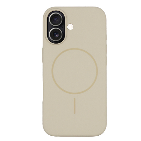 Чехол-накладка для iPhone 17, Silicon Case, магнитный (MagSafe), без лого, X-CASE, бежевый